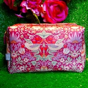 Strawberry Thief Cosmetic Bag.